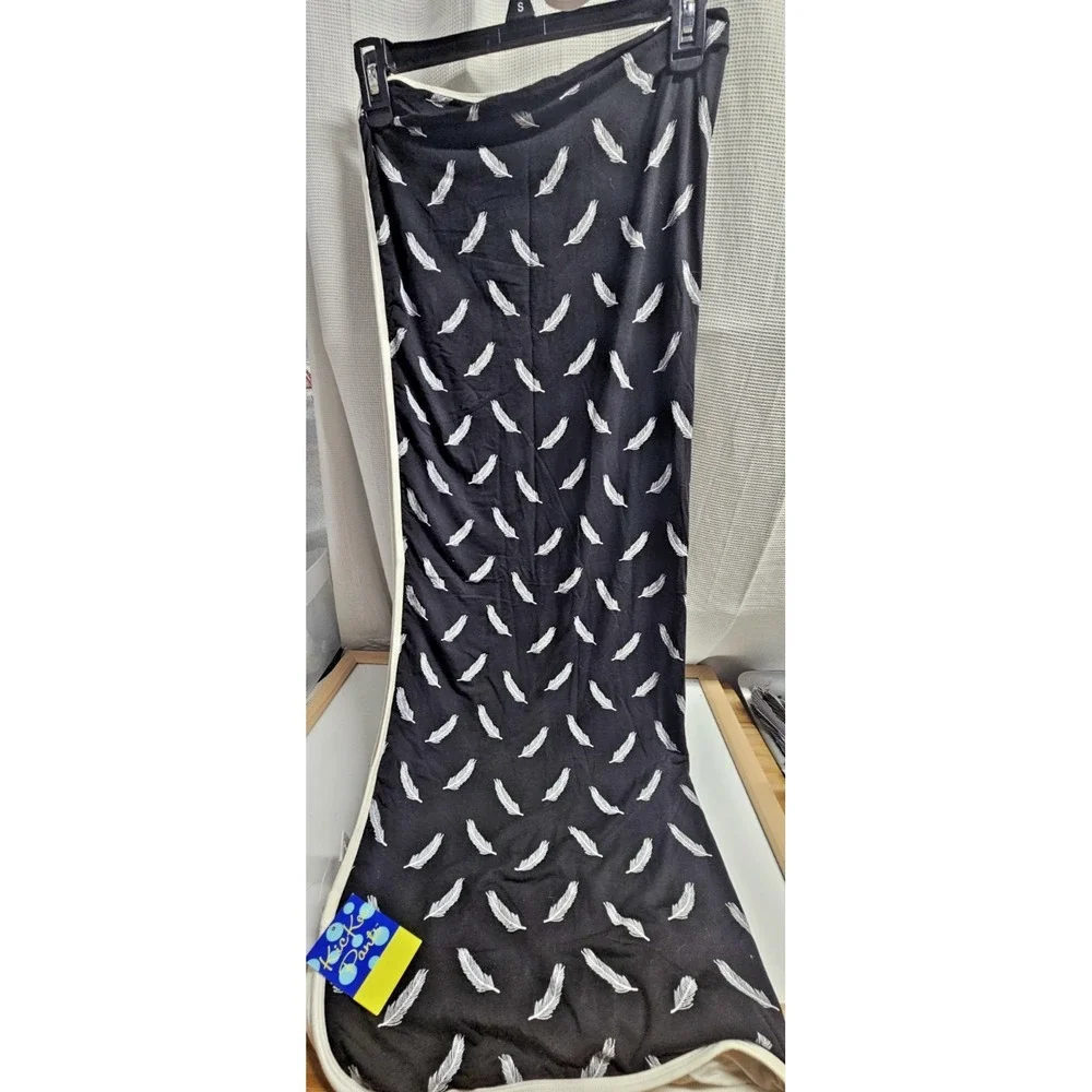 Kickee Pants stroller blanket midnigh falling feather‎ Bamboo Viscose O/S